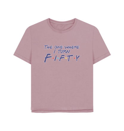 Mauve Turn Fifty Women's Relaxed Fit T-shirt