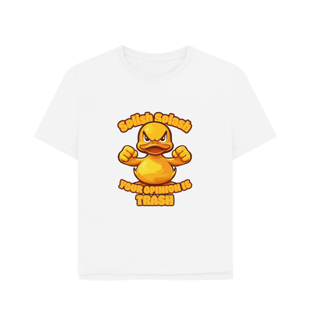 White Splish Splash Women's Relaxed Fit T-shirt