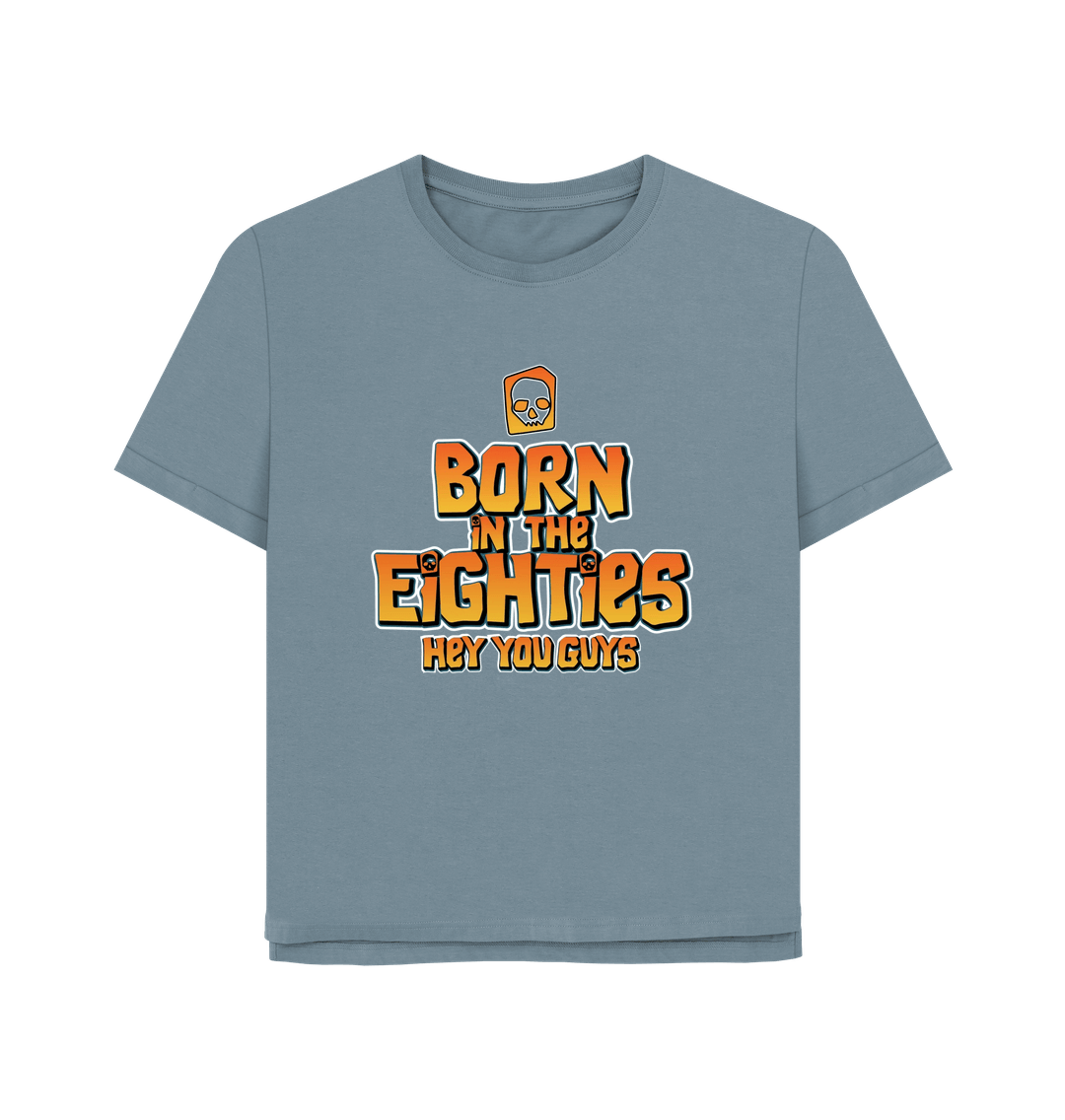 Stone Blue Born In The 80's Women's Relaxed Fit T-shirt