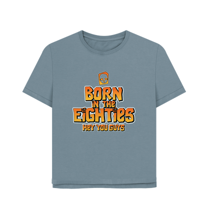 Stone Blue Born In The 80's Women's Relaxed Fit T-shirt