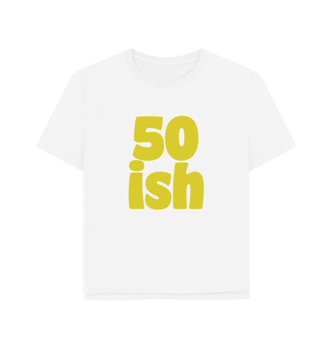 White Fifty-ish Women's Relaxed Fit T-shirt