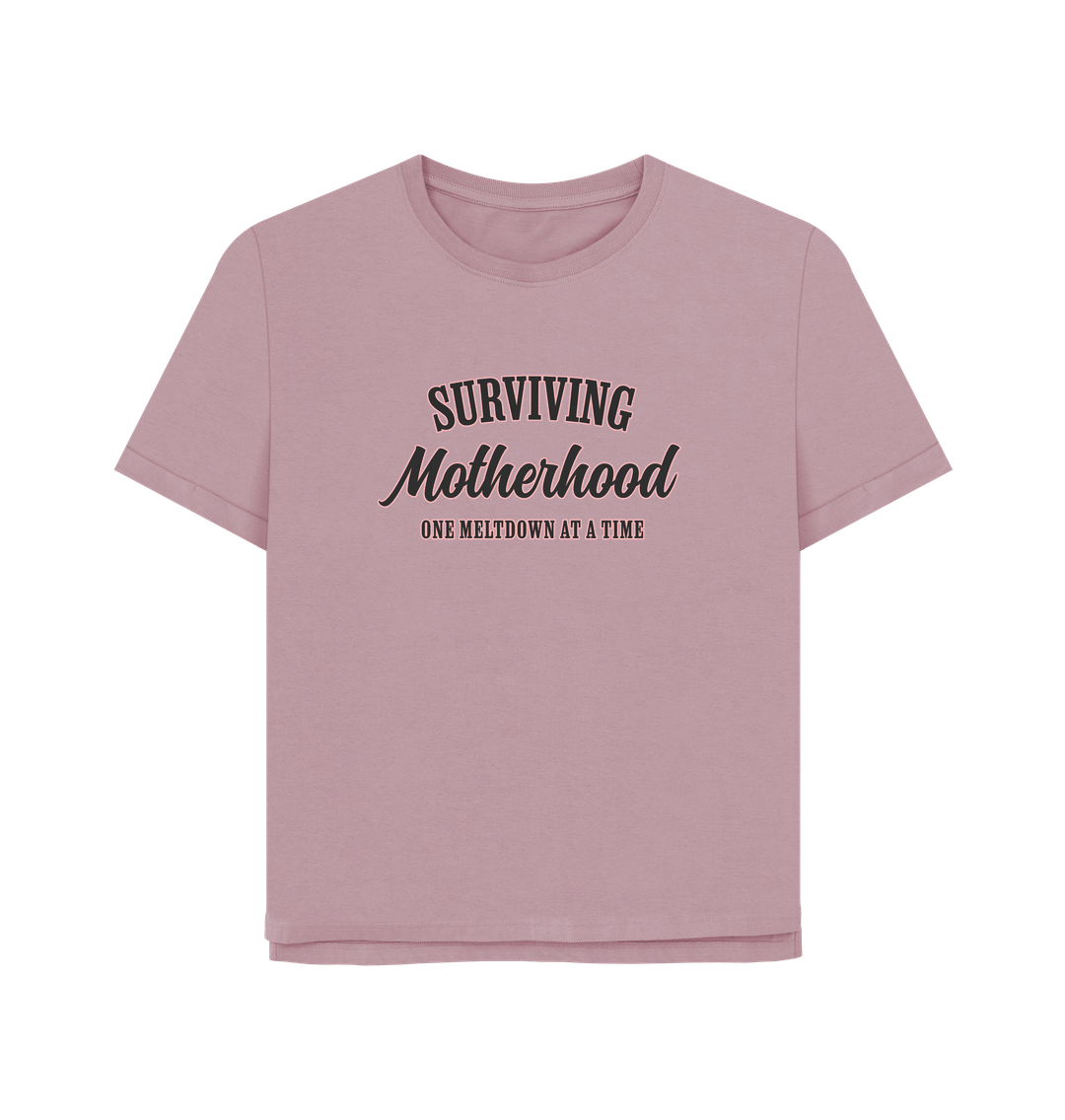 Mauve Motherhood Women's Relaxed Fit T-shirt