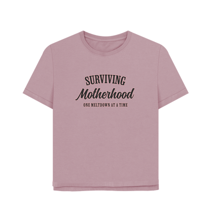 Mauve Motherhood Women's Relaxed Fit T-shirt