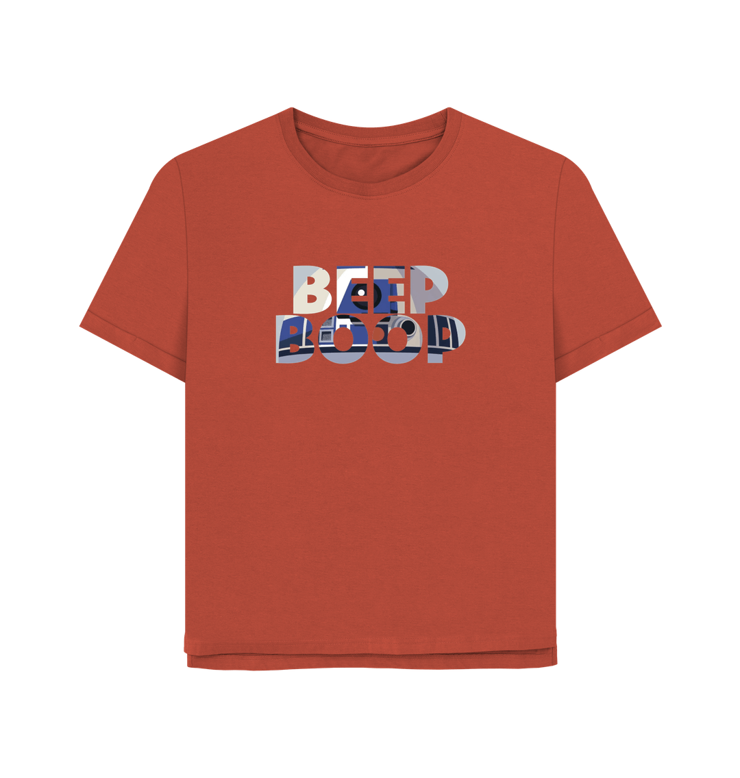 Rust Beep Boop R2 Women's Relaxed Fit T-shirt