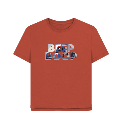 Rust Beep Boop R2 Women's Relaxed Fit T-shirt