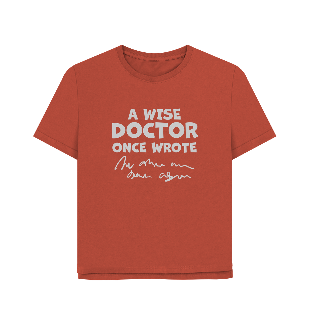 Rust Wise Doctor Women's Relaxed Fit T-shirt