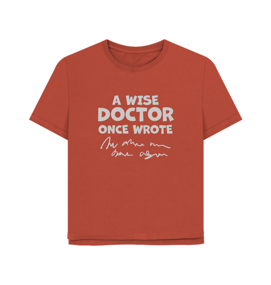 Rust Wise Doctor Women's Relaxed Fit T-shirt