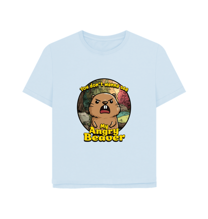 Sky Blue Printed T-shirt