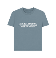 Stone Blue Printed T-shirt