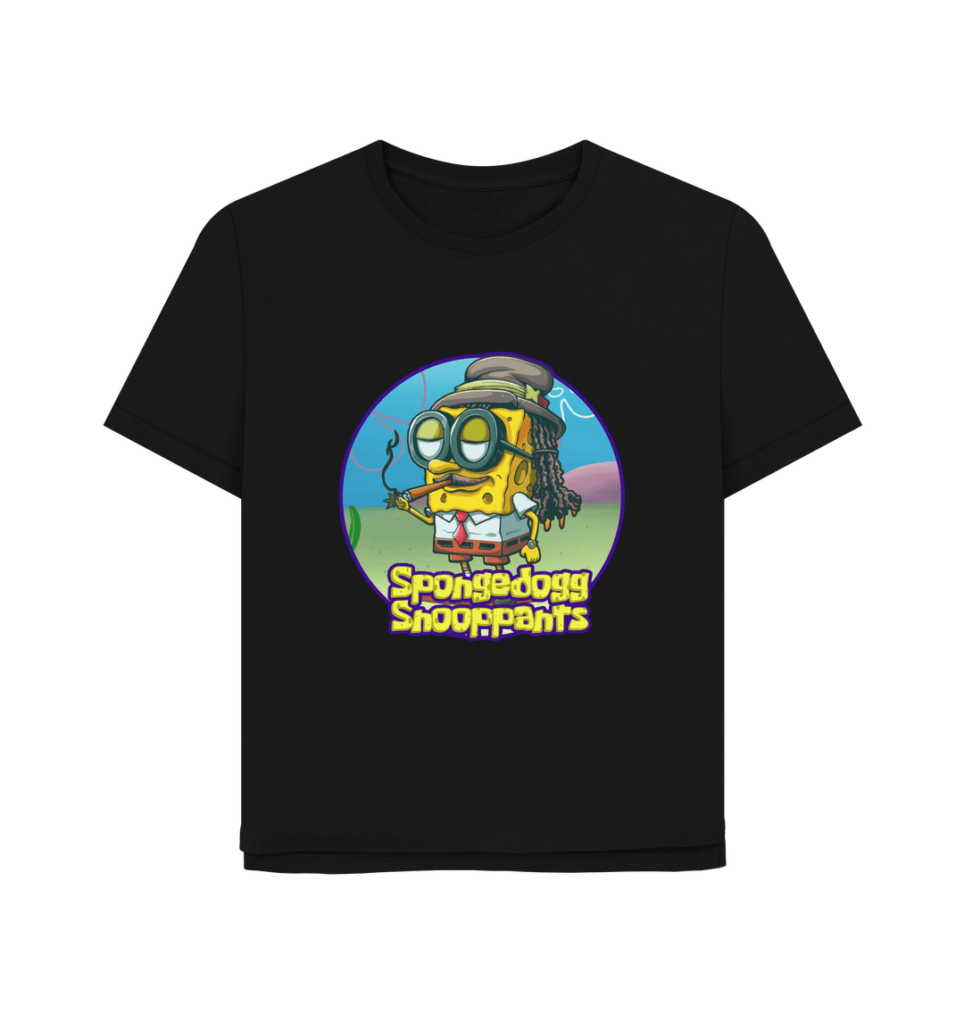 Black Spongedogg Snooppants Women's Relaxed Fit T-shirt