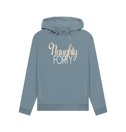 Stone Blue Naughty Forty Women's Hoodie