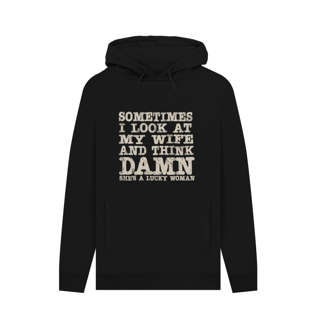Black Lucky Woman Men's Hoodie