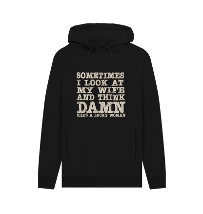 Black Lucky Woman Men's Hoodie