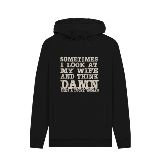 Black Lucky Woman Men's Hoodie