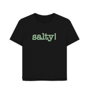 Black Salty Women's Relaxed Fit T-shirt