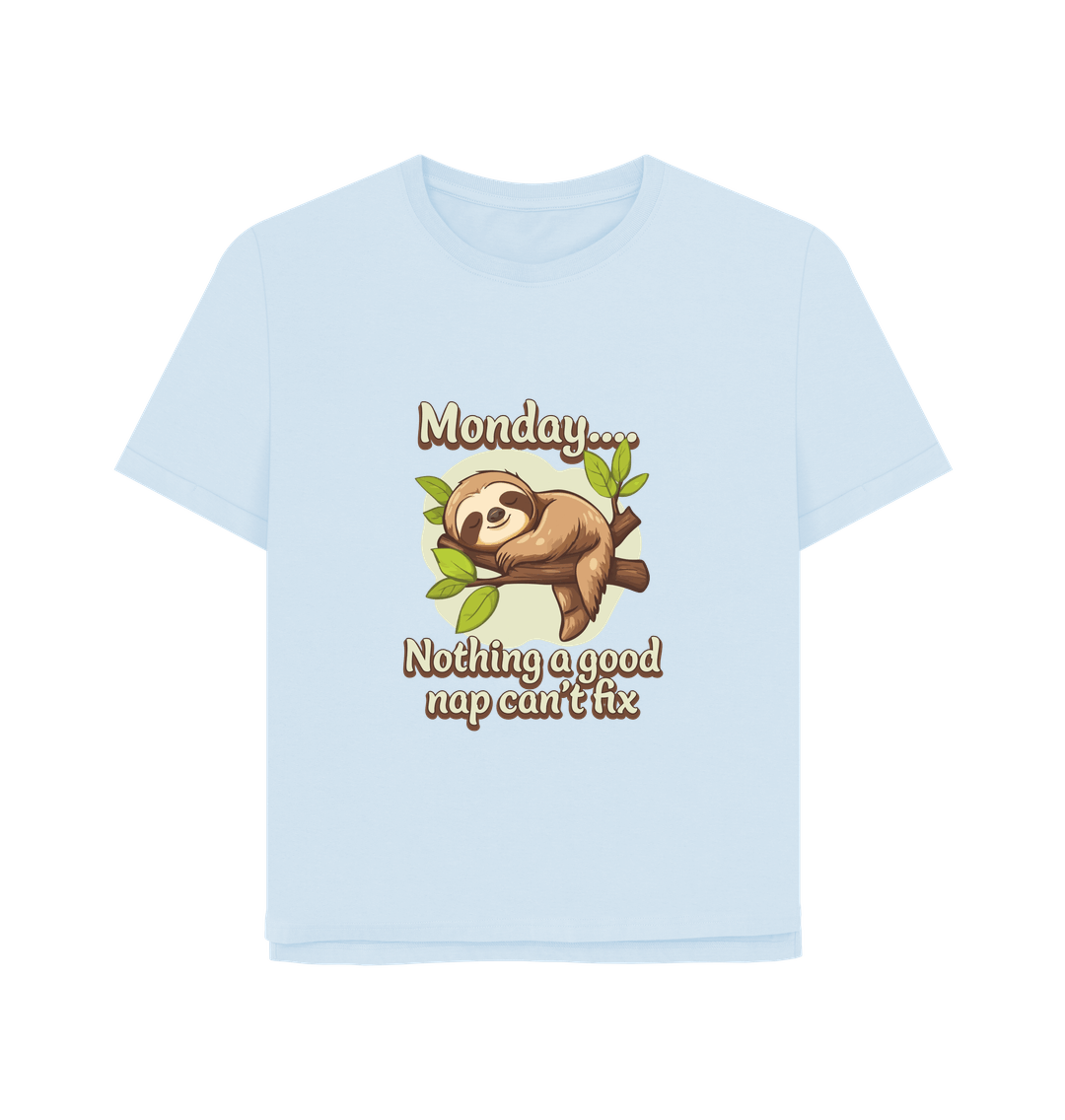 Sky Blue Printed T-shirt