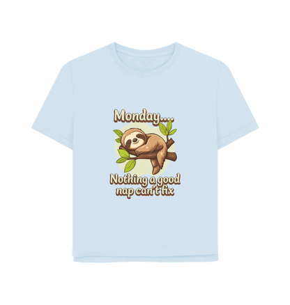 Sky Blue Printed T-shirt