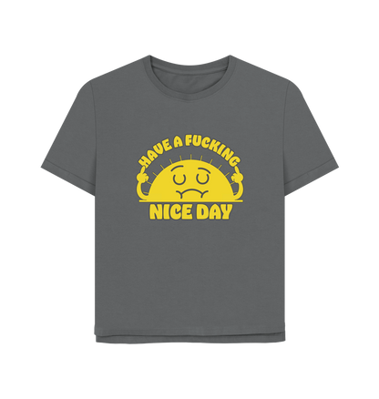 Slate Grey Printed T-shirt