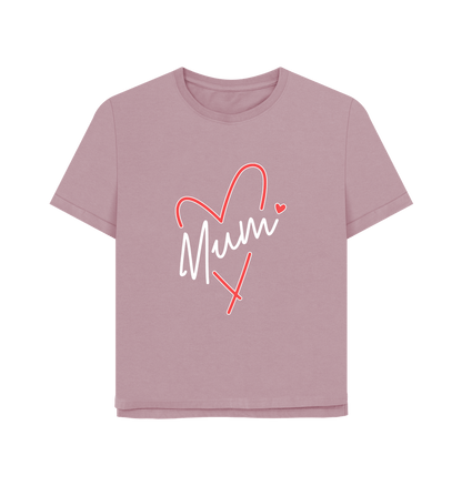 Mauve Mum Relaxed Fit Women's T-shirt