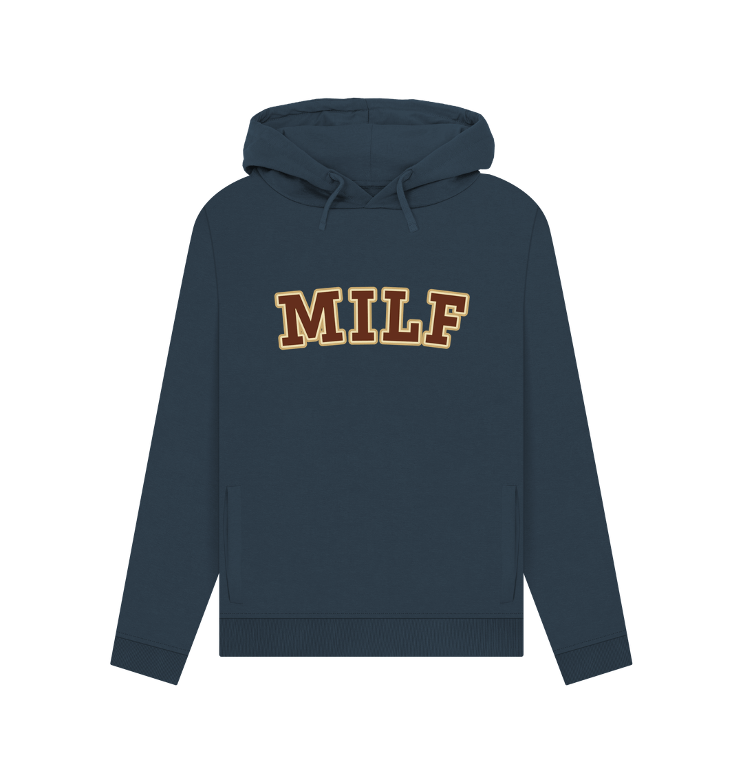 Navy Blue Milf Women's Hoodie