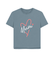 Stone Blue Mum Relaxed Fit Women's T-shirt