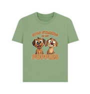 Sage Stop Puppies Women's T-shirt