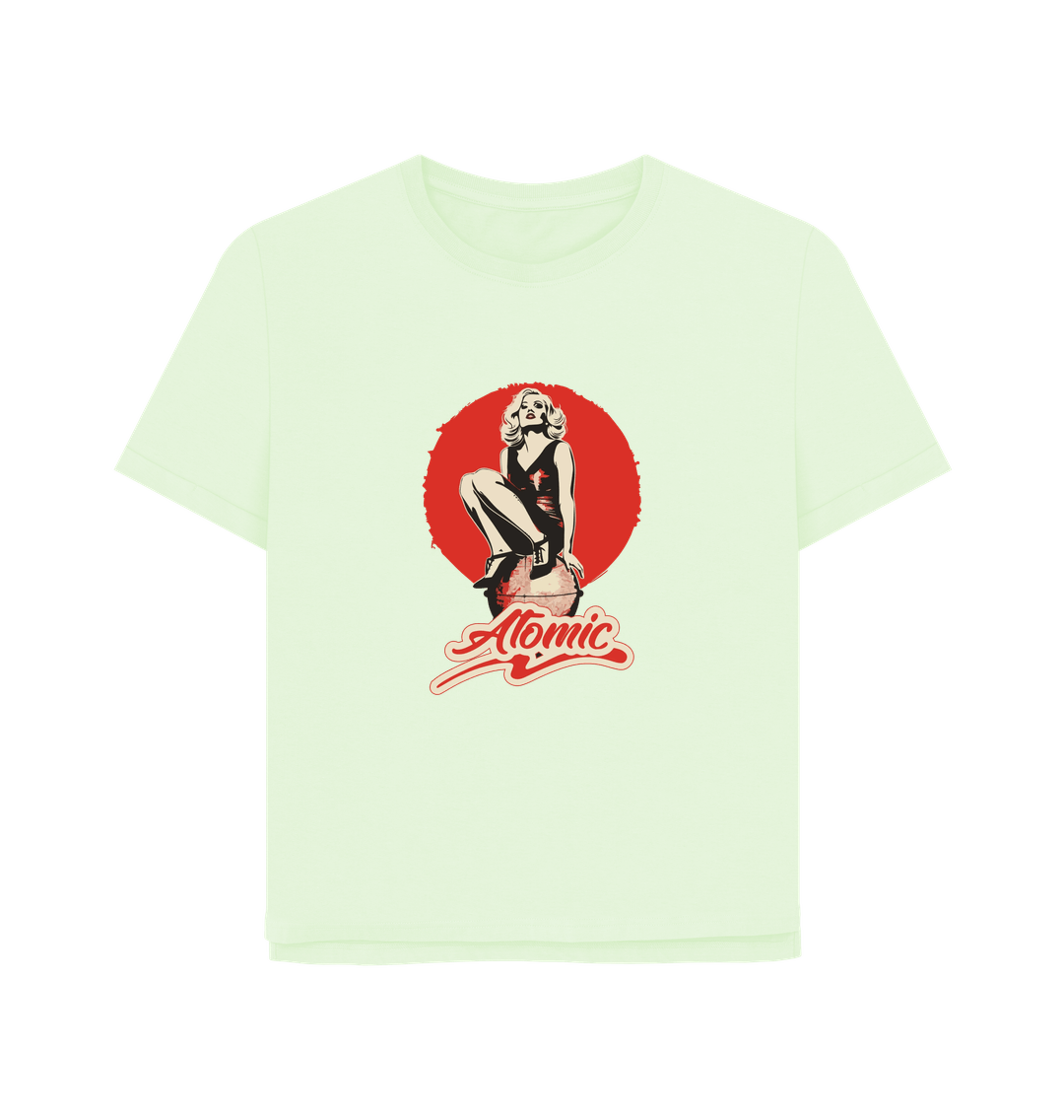 Pastel Green Atomic Women's Relaxed Fit T-shirt