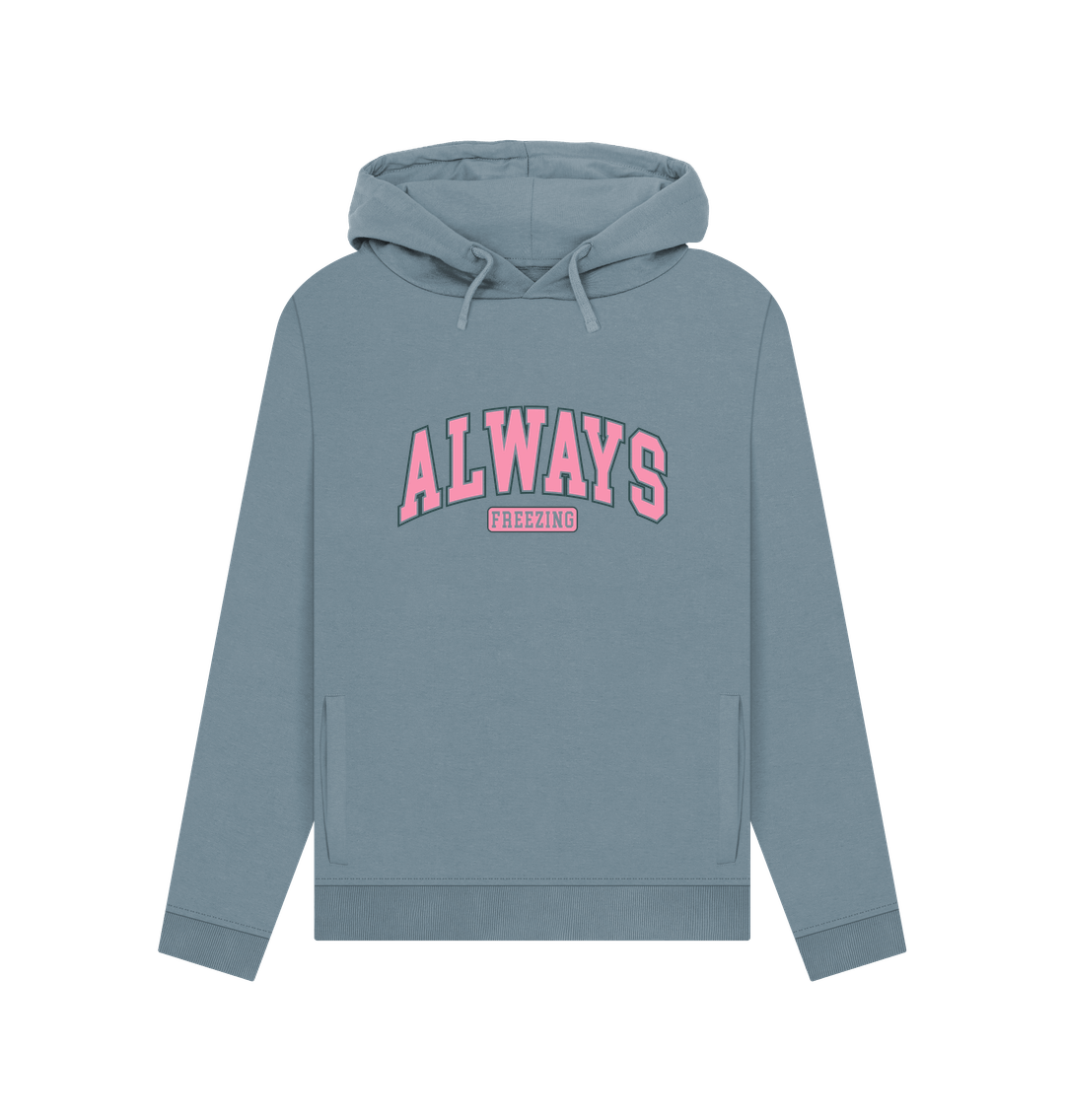 Stone Blue Freezing Always Women's Hoodie