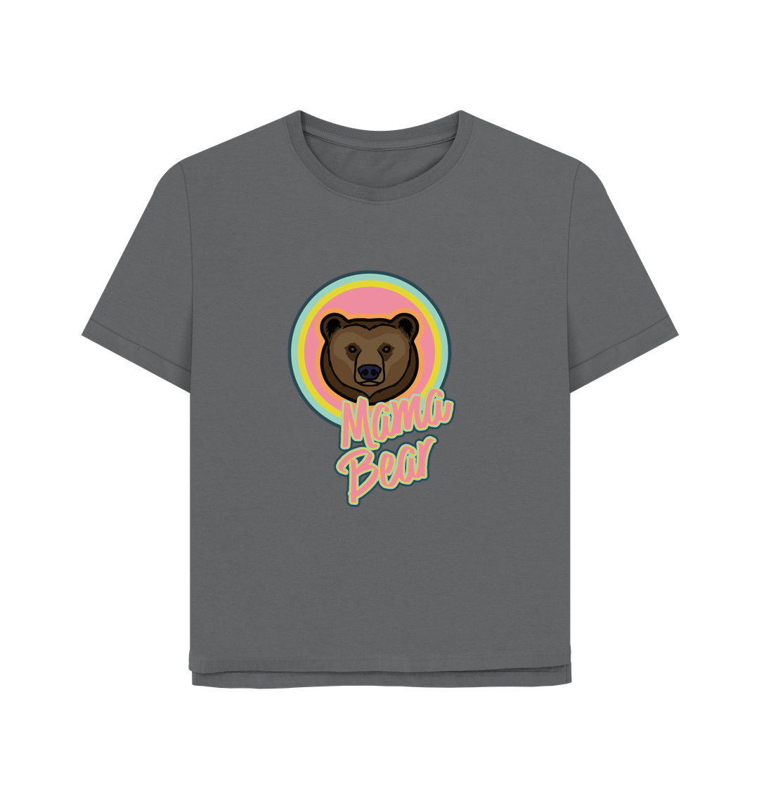 Slate Grey Mama Bear Women's Relaxed Fit T-shirt