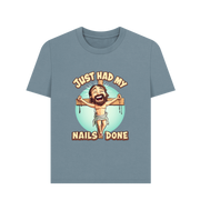 Stone Blue Printed T-shirt