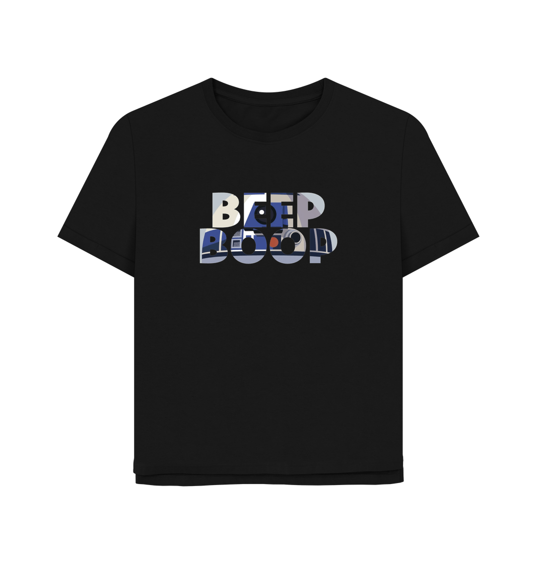 Black Beep Boop R2 Women's Relaxed Fit T-shirt