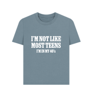 Stone Blue Printed T-shirt