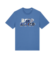 Bright Blue Printed T-shirt Front