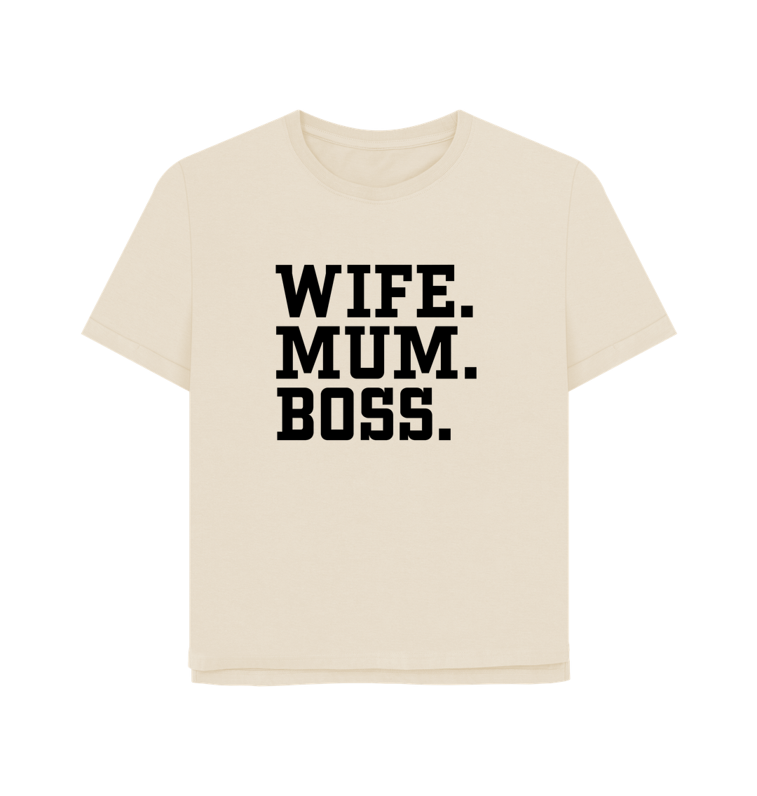 Oat Wife Mum Boss Women's Relaxed Fit T-shirt