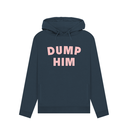 Navy Blue Dump Him Women's Hoodie