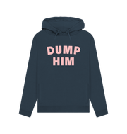 Navy Blue Dump Him Women's Hoodie
