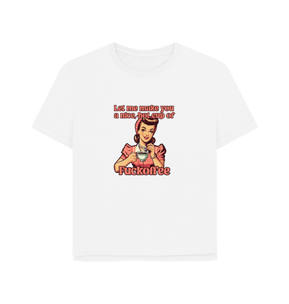 White Fuckoffee Women's Relaxed Fit T-shirt