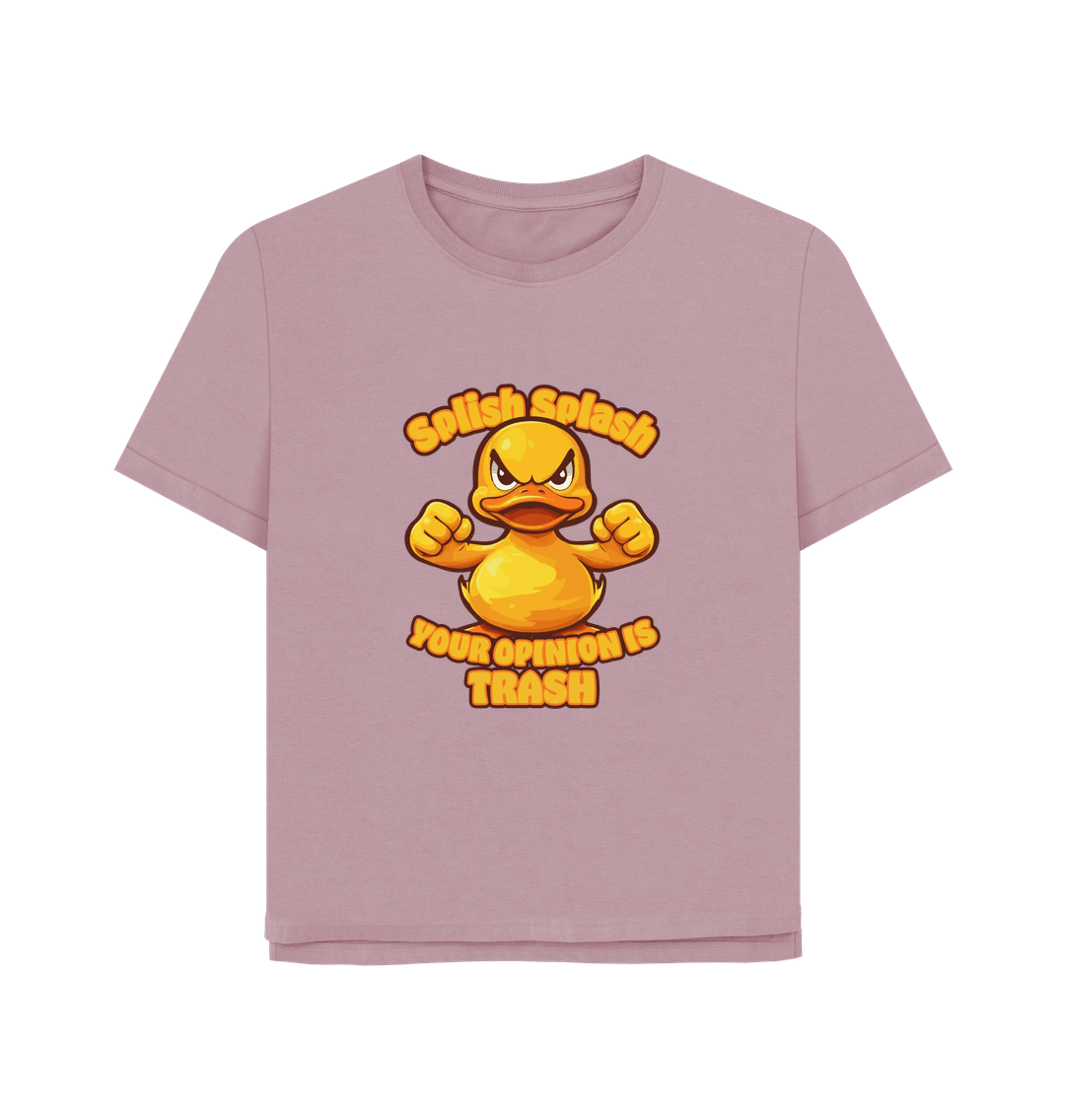 Mauve Splish Splash Women's Relaxed Fit T-shirt