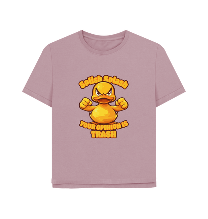 Mauve Splish Splash Women's Relaxed Fit T-shirt