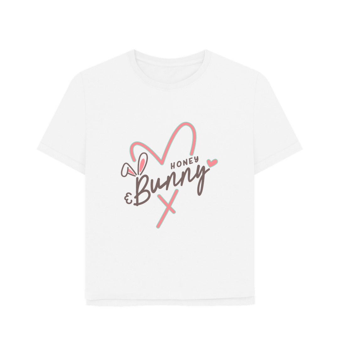 White Honey Bunny Women's Relaxed Fit T-shirt