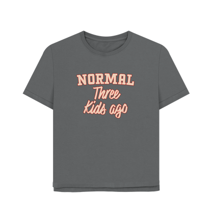 Slate Grey Normal Three Women's Relaxed Fit T-shirt