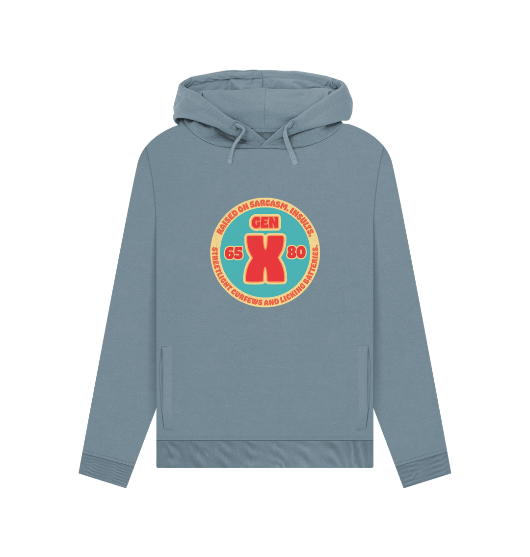 Stone Blue Gen X Women's Hoodie