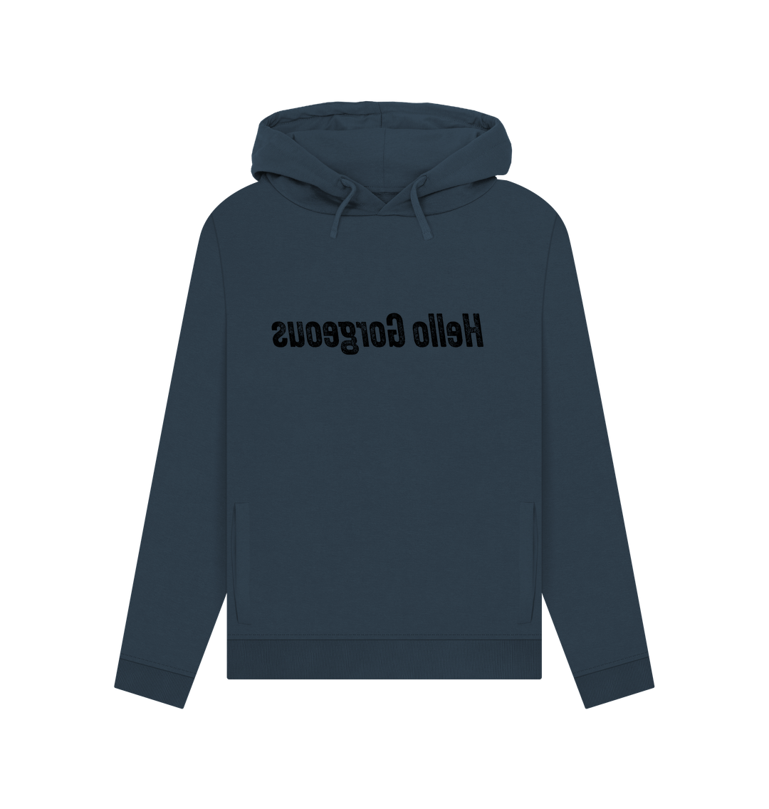 Navy Blue Hello Gorgeous Women's Hoodie