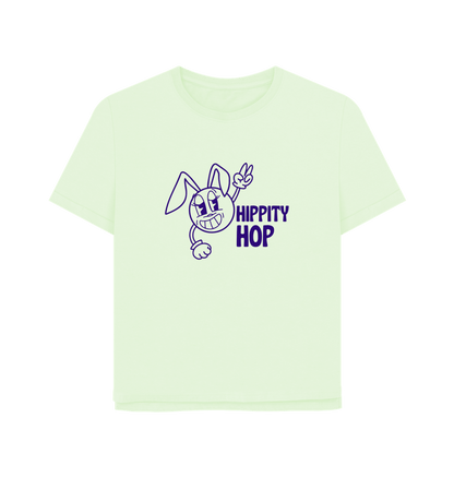 Pastel Green Hippety Hop Women's Relaxed Fit T-shirt