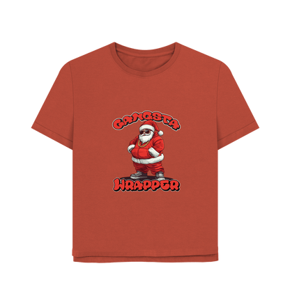 Rust Gangsta Wrapper Women's Relaxed Fit Christmas T-shirt