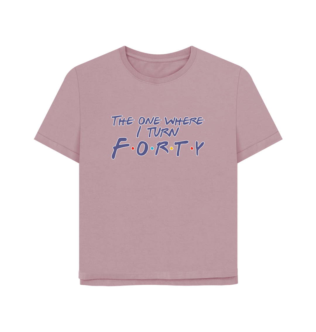 Mauve Turn Forty Women's Relaxed Fit T-shirt