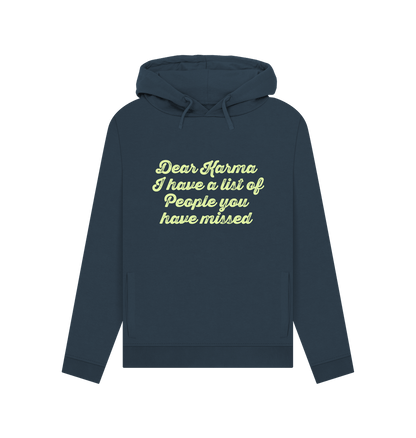 Navy Blue Dear Karma Women's Hoodie
