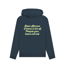 Navy Blue Dear Karma Women's Hoodie