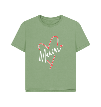 Sage Mum Relaxed Fit Women's T-shirt