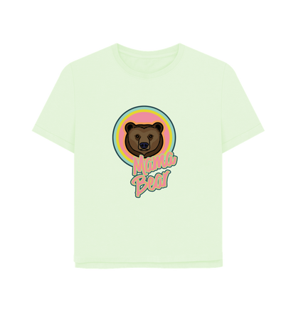 Pastel Green Mama Bear Women's Relaxed Fit T-shirt